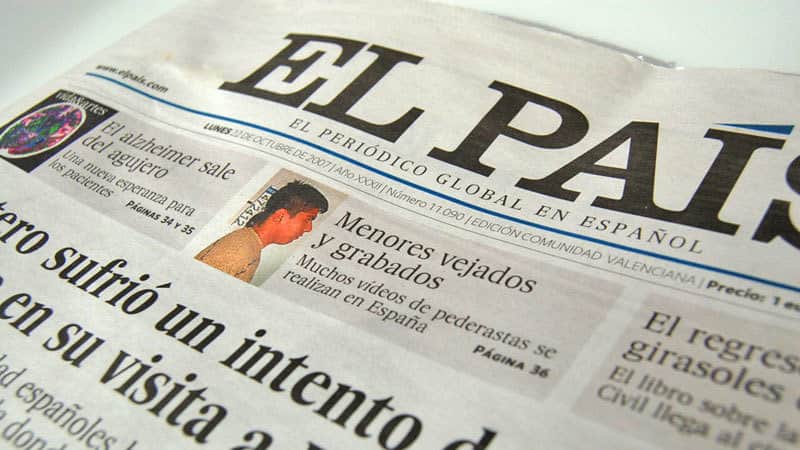 Portada de El País Portada de El País